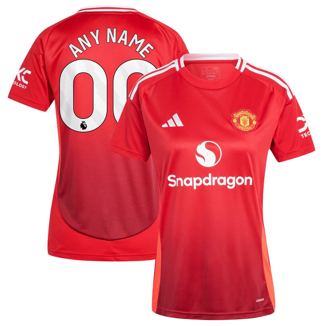 Manchester United adidas Women's 2024/25 Away Replica Custom Jersey - Navy