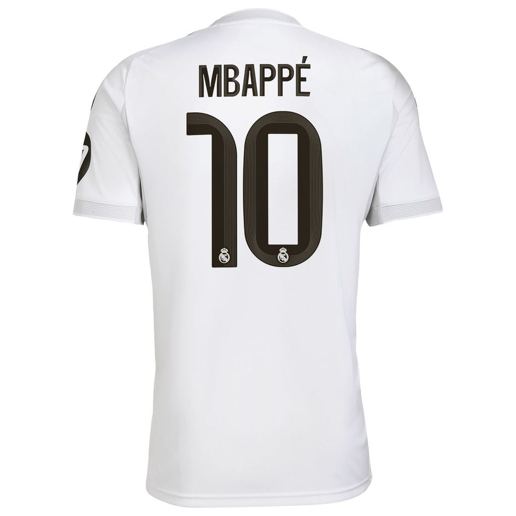 Kylian Mbappé Real Madrid adidas 2025/26 Home Replica Player Jersey - White