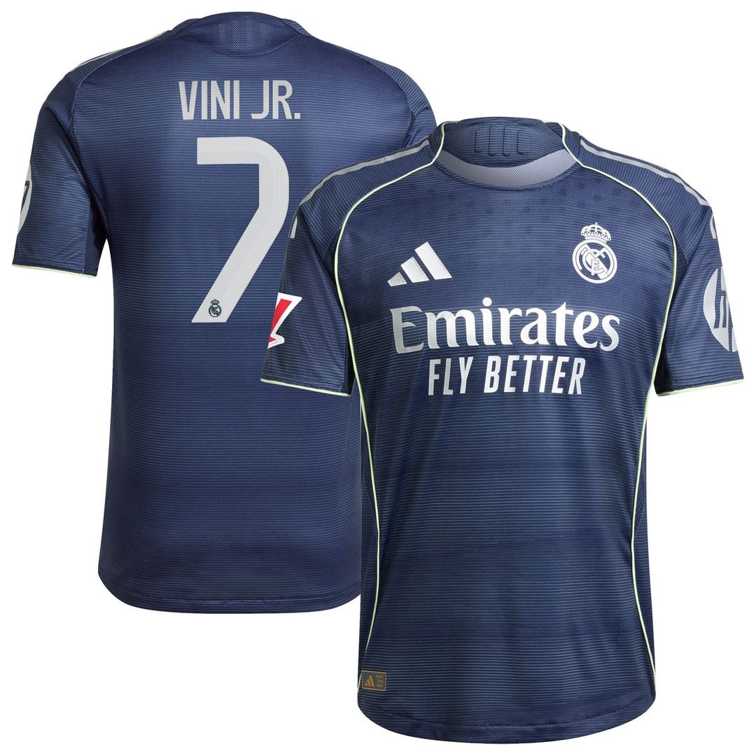 Vini Jr. Real Madrid adidas 2025/26 Home Authentic Jersey - White