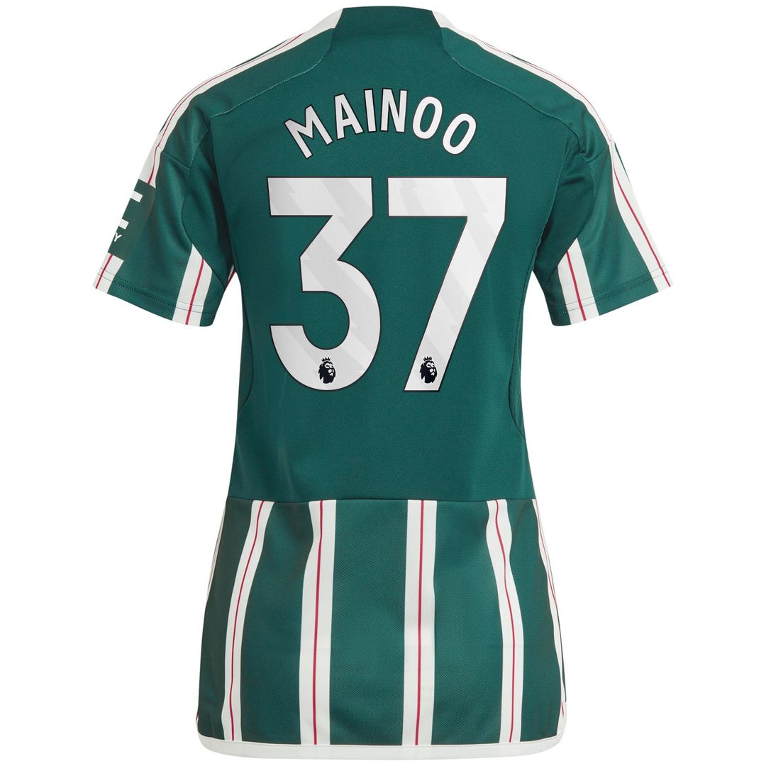 Kobbie Mainoo Manchester United adidas Women's 2023/24 Away Replica Player Jersey - Green