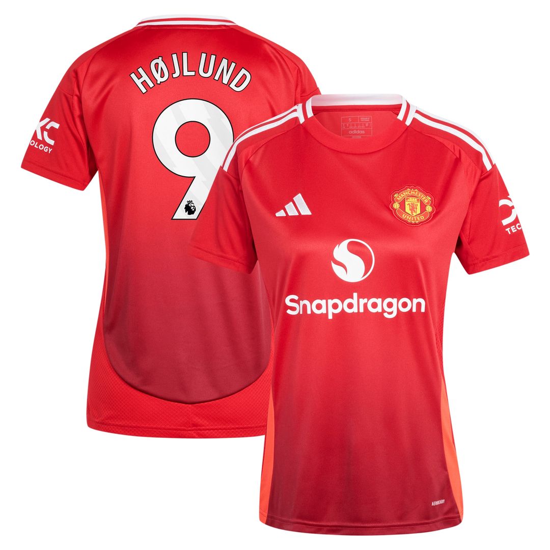 Rasmus Højlund Manchester United adidas Women's 2024/25 Home Replica Player Jersey - Red