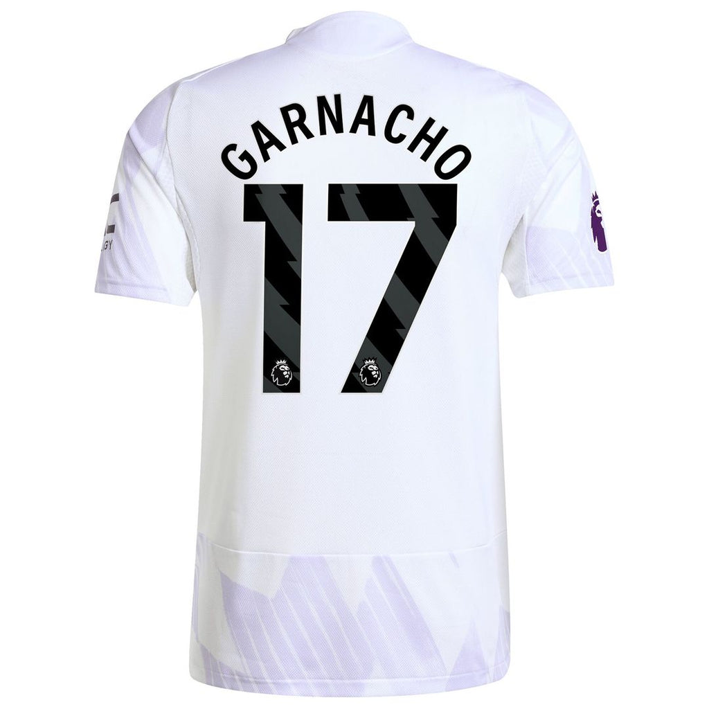 Alejandro Garnacho Manchester United adidas 2025/26 Away Authentic Player Jersey - White