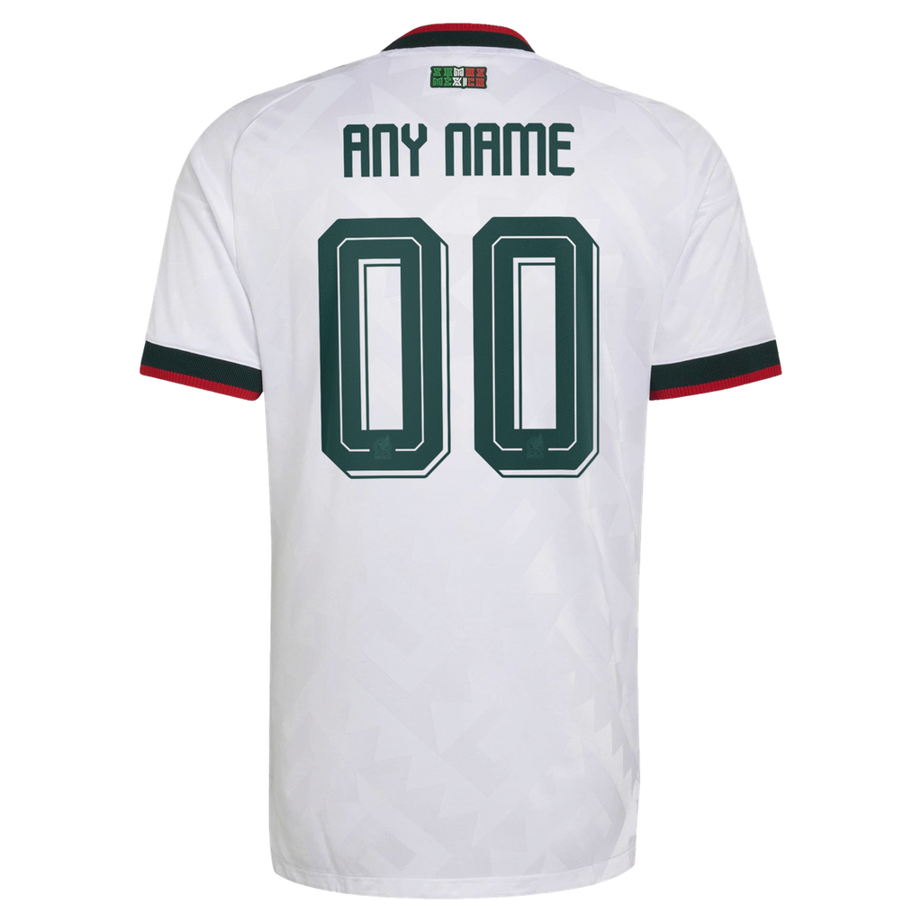Mexico National Team adidas 2026 Away On-Field Authentic Custom Jersey - White