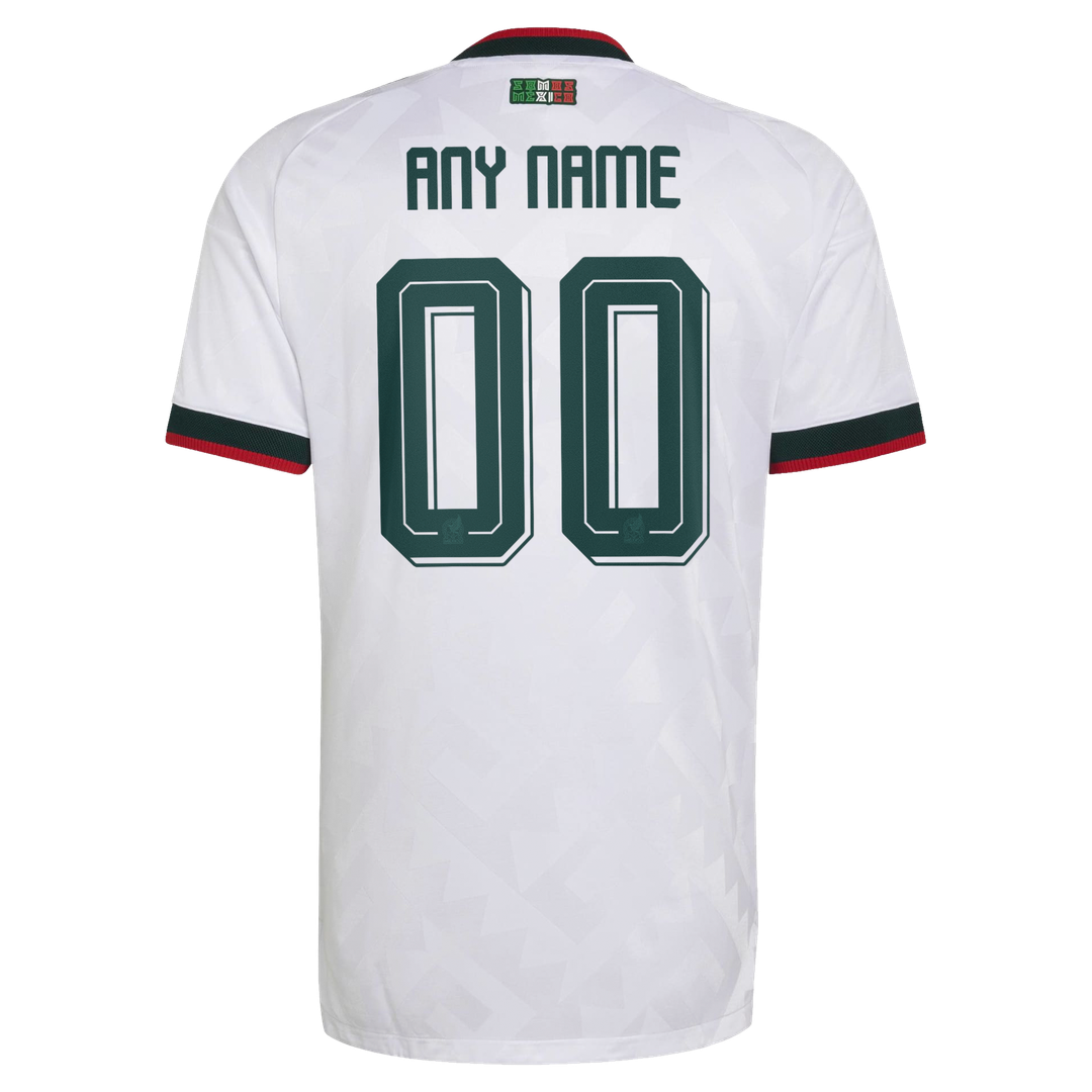 Mexico National Team adidas 2026 Away On-Field Authentic Custom Jersey - White