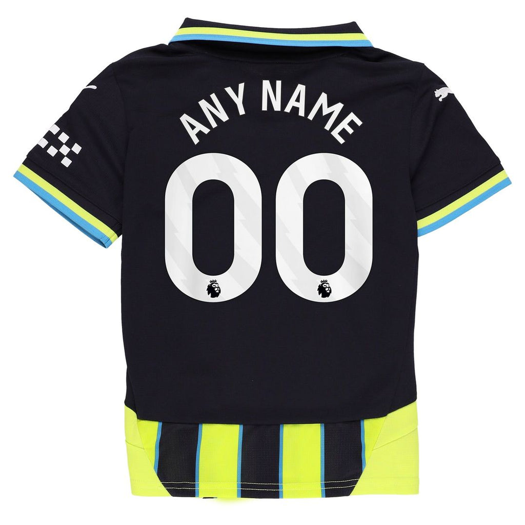 Manchester City Puma Youth 2024/25 Away Replica Custom Jersey - Navy