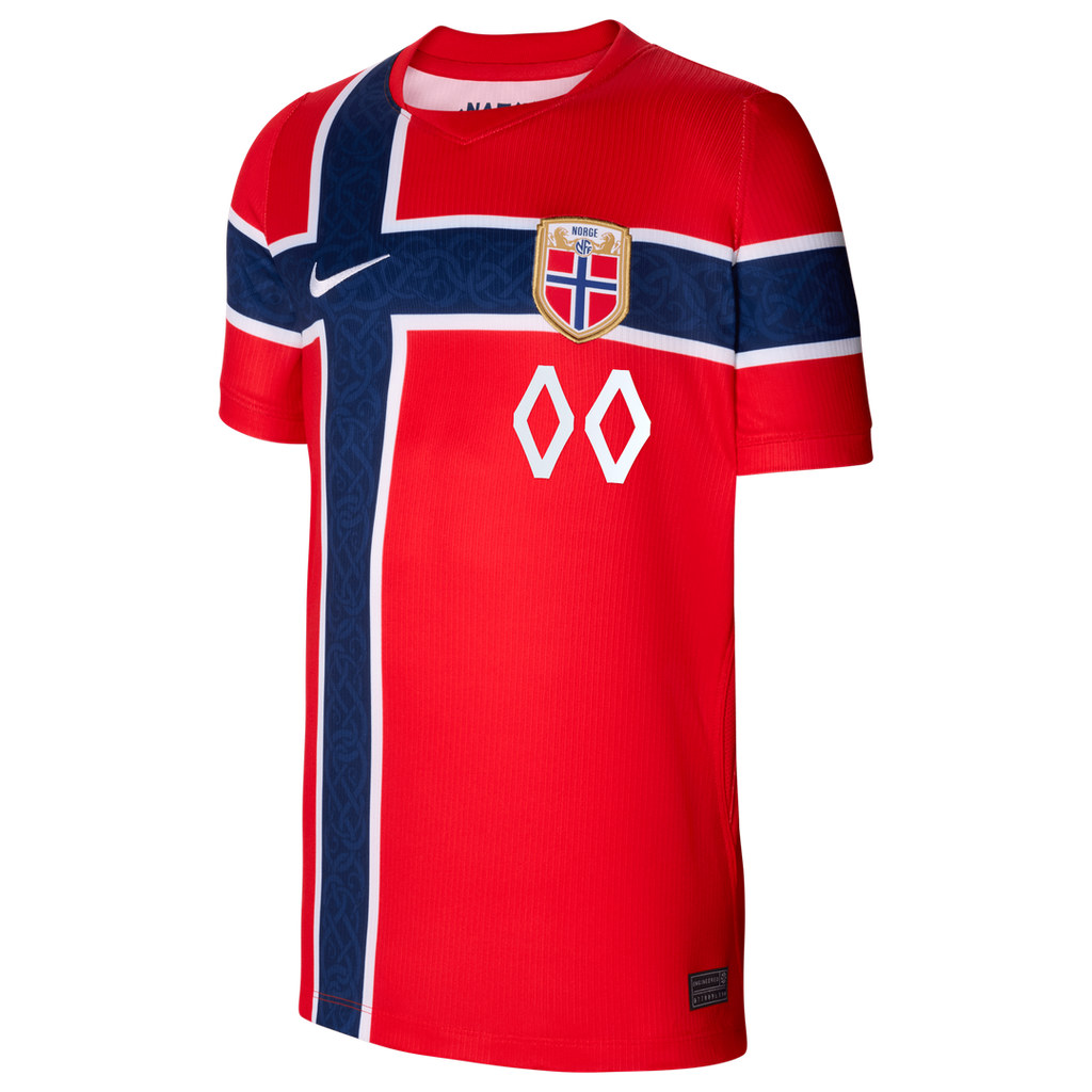 Norway National Team Nike Youth 2026 Away Stadium Replica Custom Jersey - Black