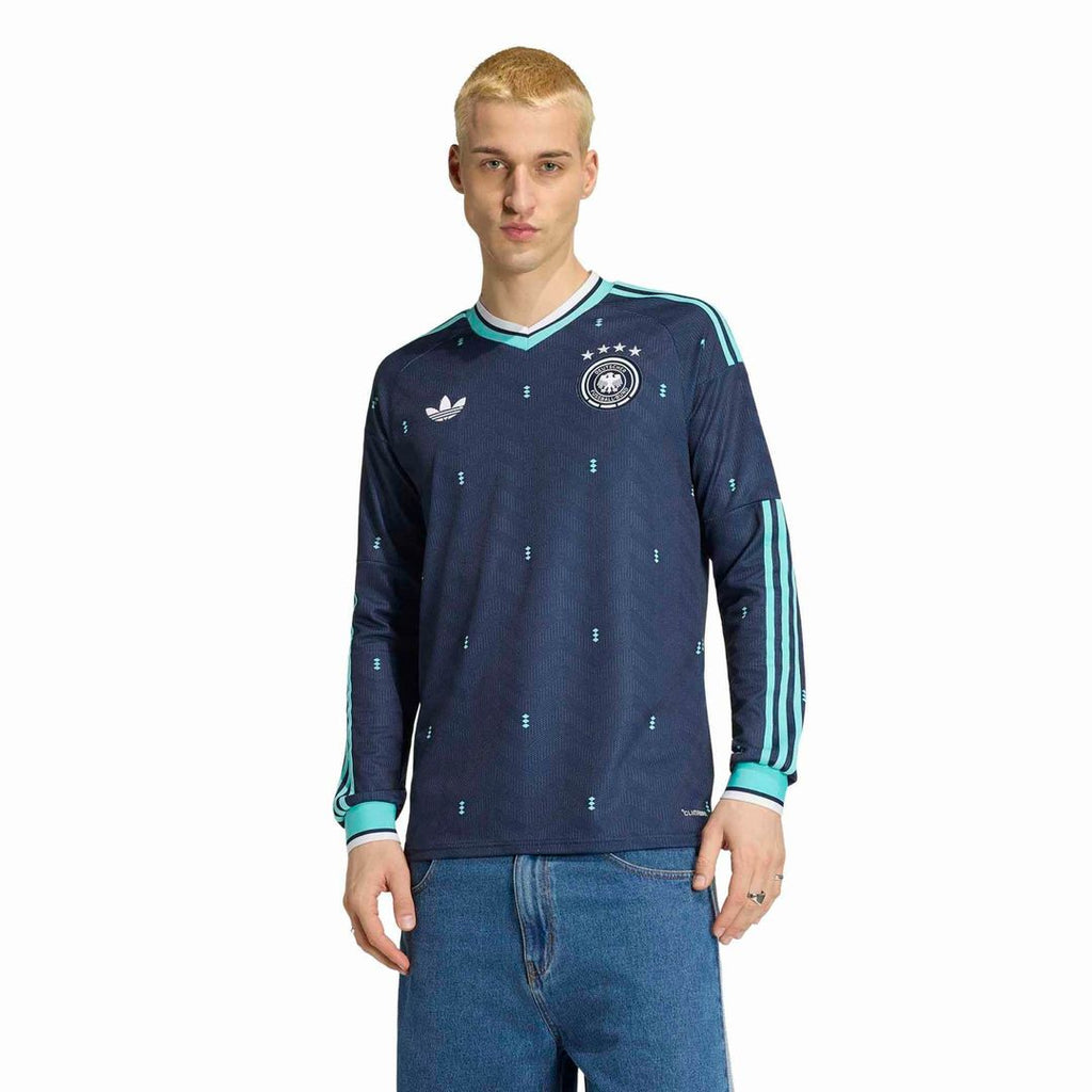 Germany National Team adidas 2026 Away Replica Long Sleeve Jersey - Navy