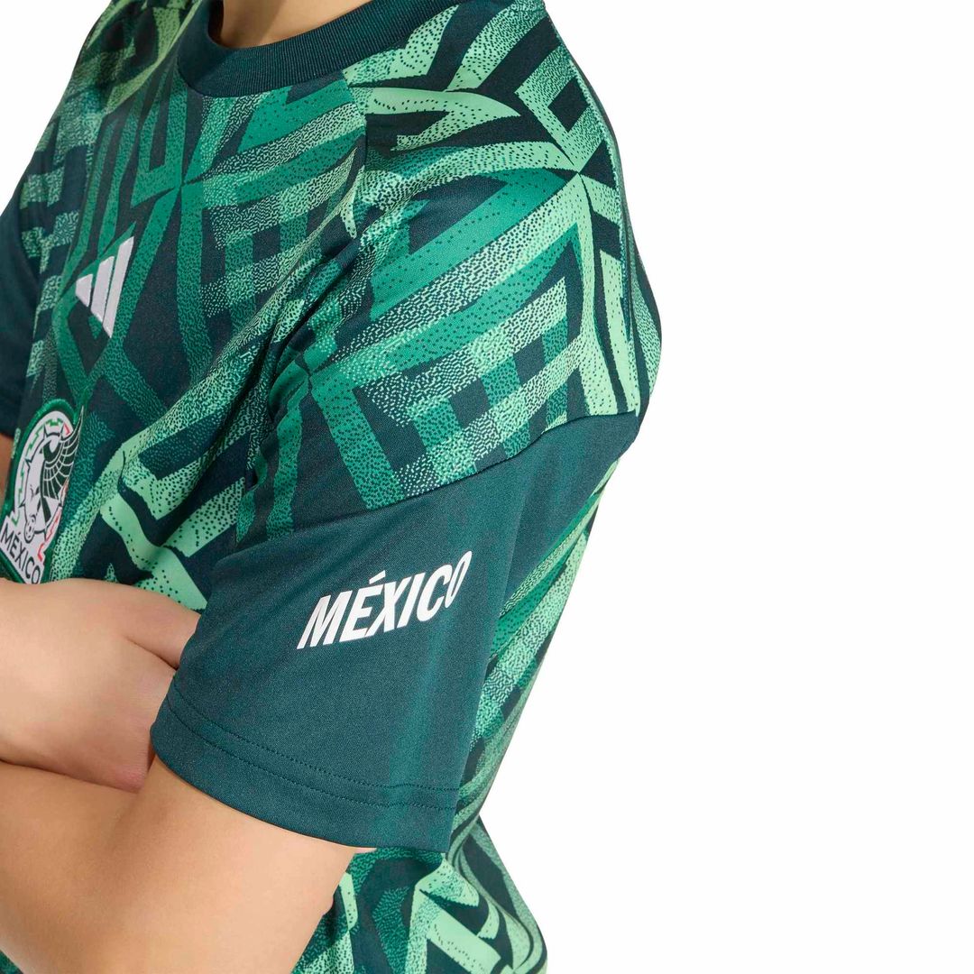 Mexico National Team adidas Youth 2026 Pre-Match Top - Green