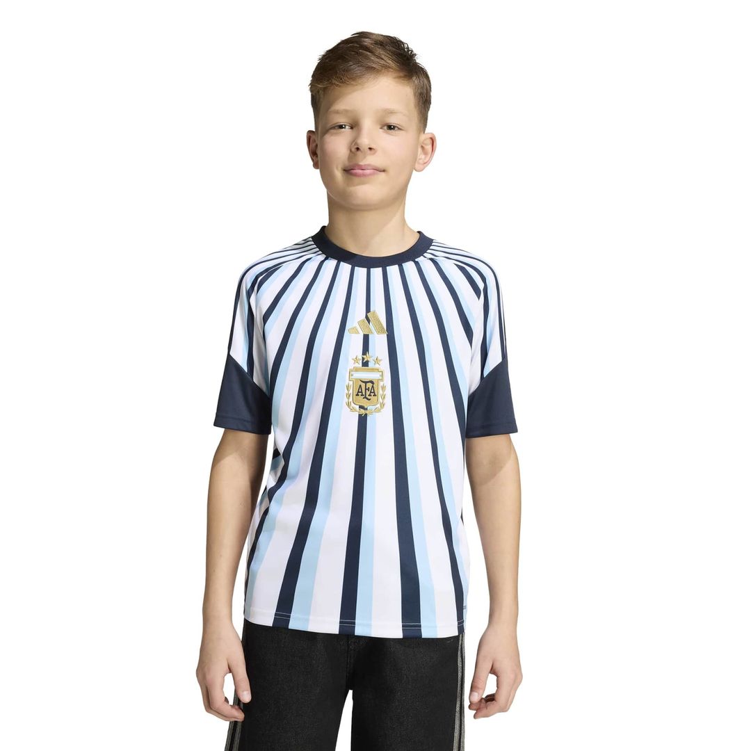 Argentina National Team adidas Youth 2026 Pre-Match Top - Blue