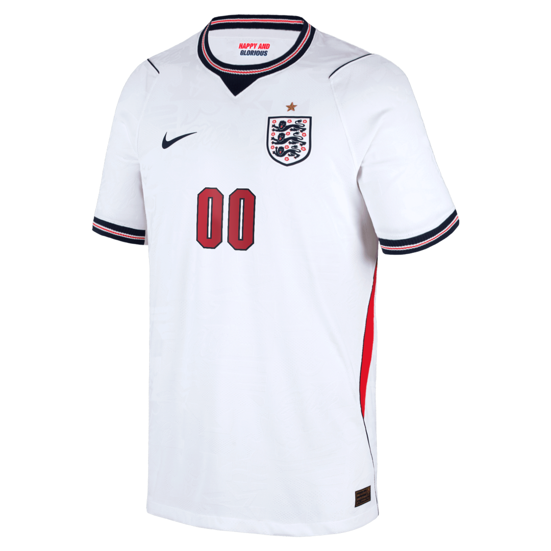 England National Team Nike Youth 2026 Away Match Authentic Custom Jersey - Red