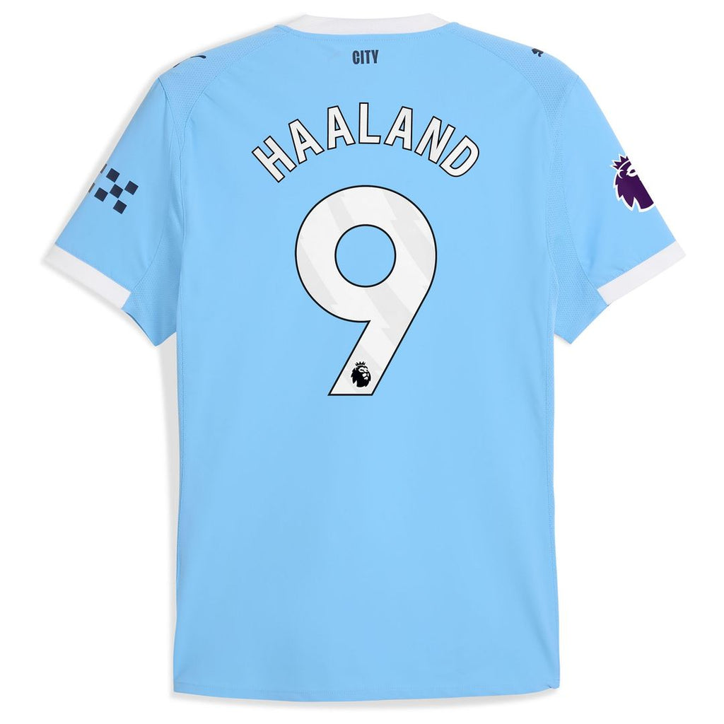 Erling Haaland Manchester City Puma 2025/26 Home Authentic Player Jersey - Sky Blue