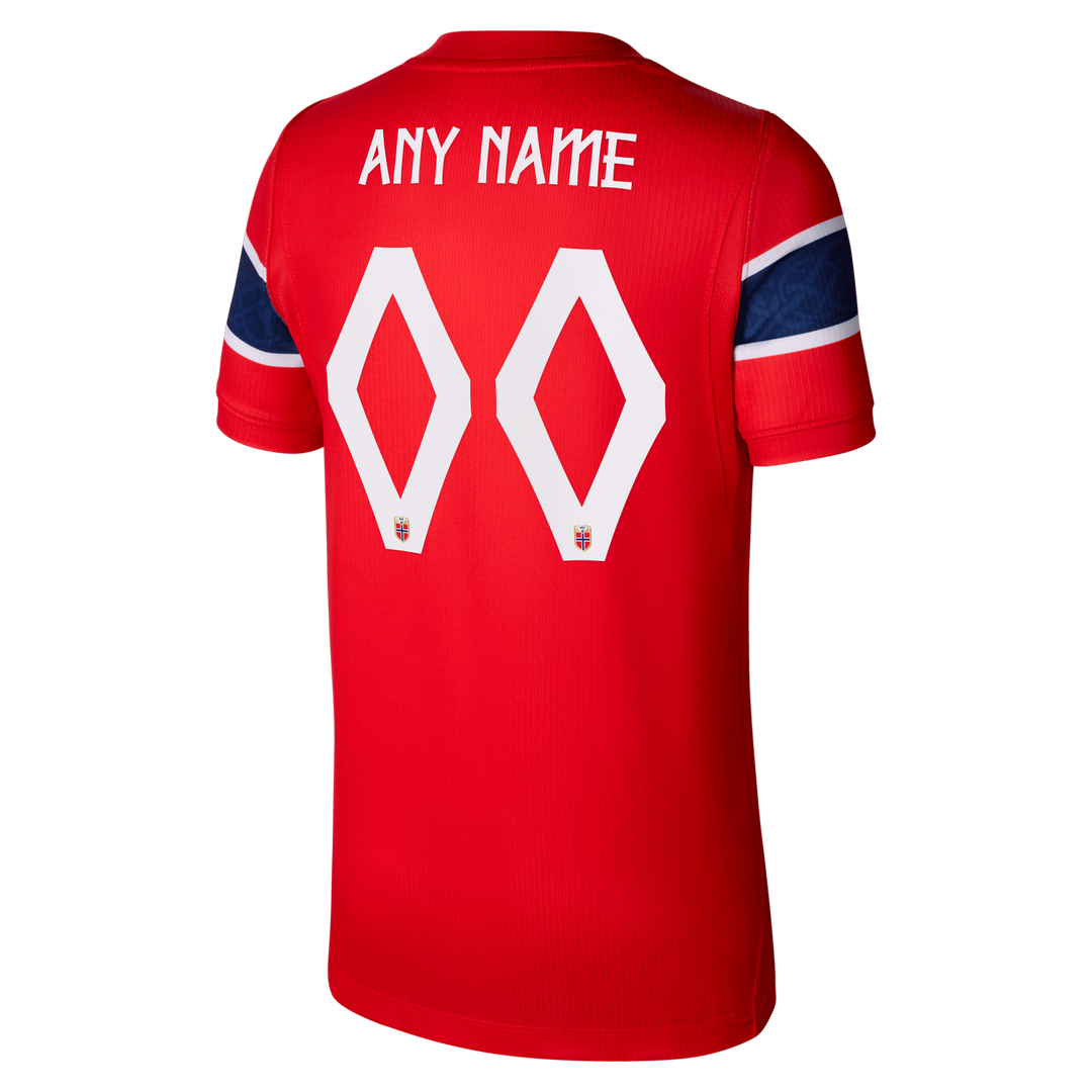 Norway National Team Nike Youth 2026 Away Stadium Replica Custom Jersey - Black