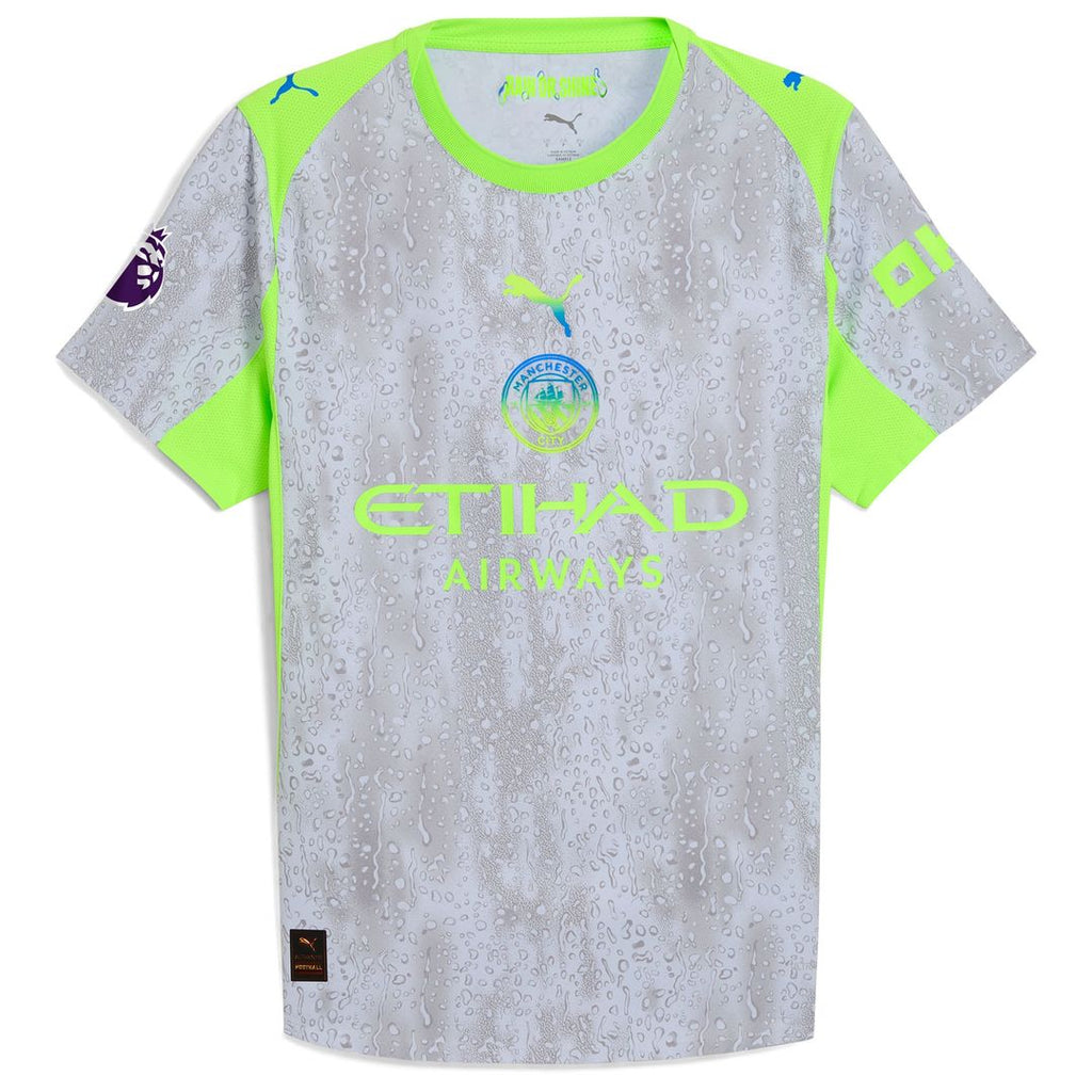 Manchester City Puma 2025/26 Third Authentic Jersey - Green/Neon Green