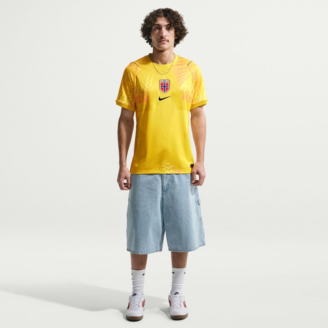 Norway National Team Nike 2026 Goalkeeper Stadium Replica Jersey - Yellow