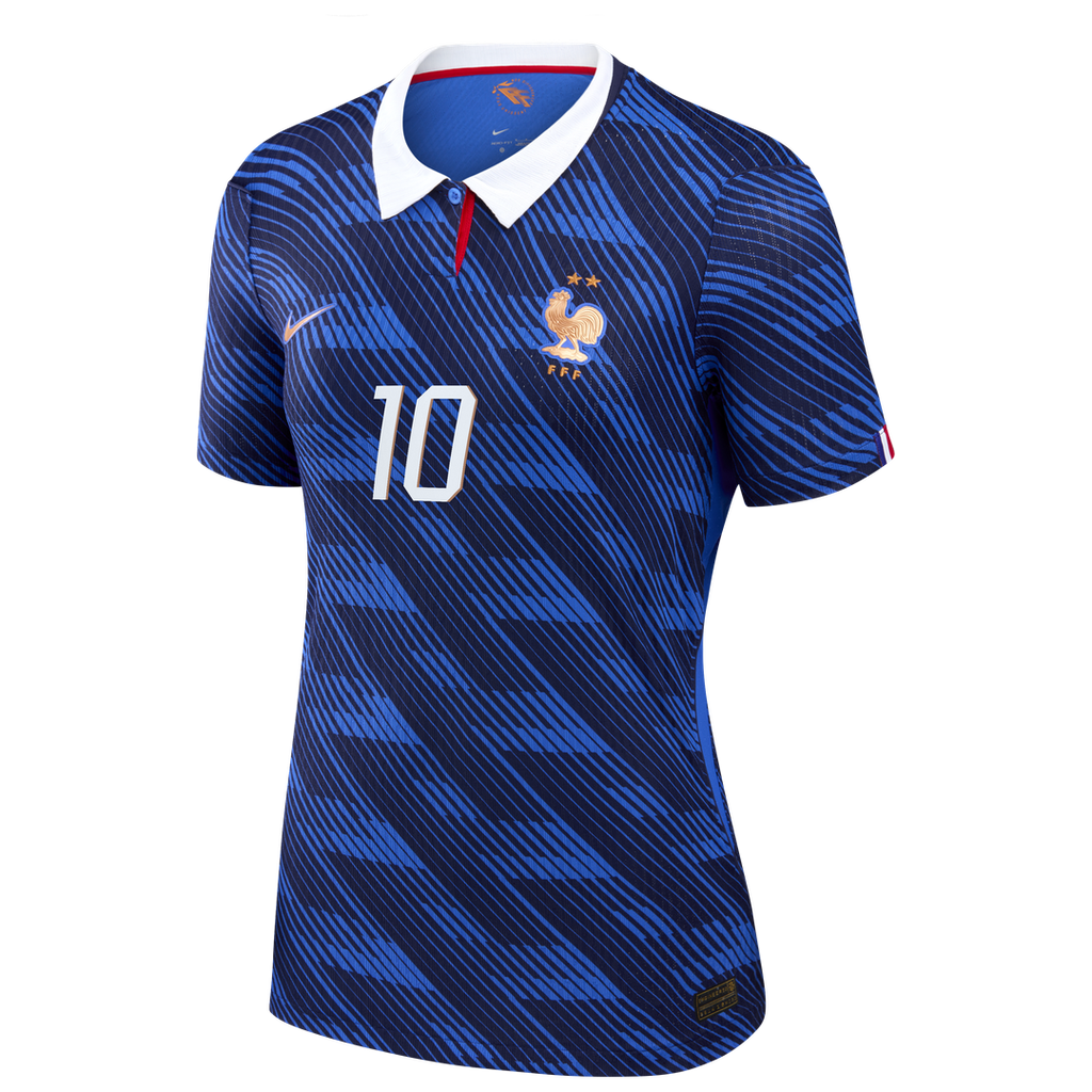 Kylian Mbappé France National Team Nike Women's 2026 Home Match Authentic Jersey - Blue
