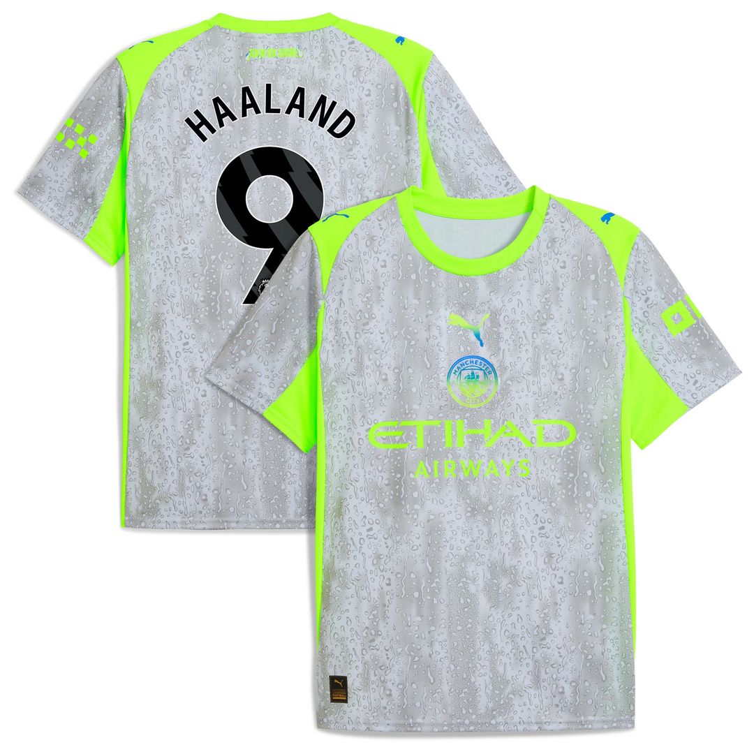 Erling Haaland Manchester City Puma 2025/26 Home Replica Player Jersey - Sky Blue