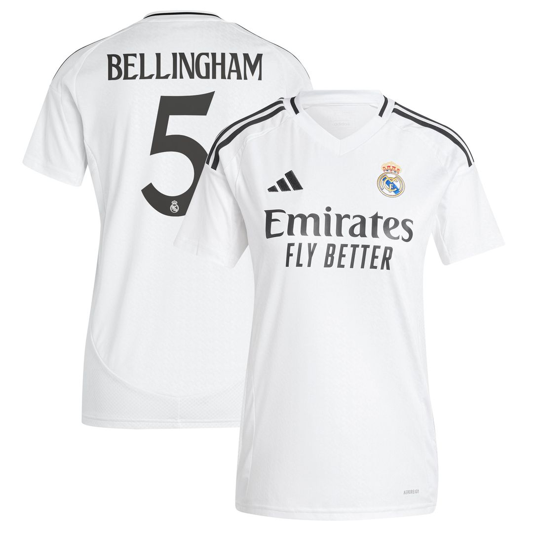 Jude Bellingham Real Madrid adidas Originals Women's 2024/25 Third Replica Player Jersey - Charcoal