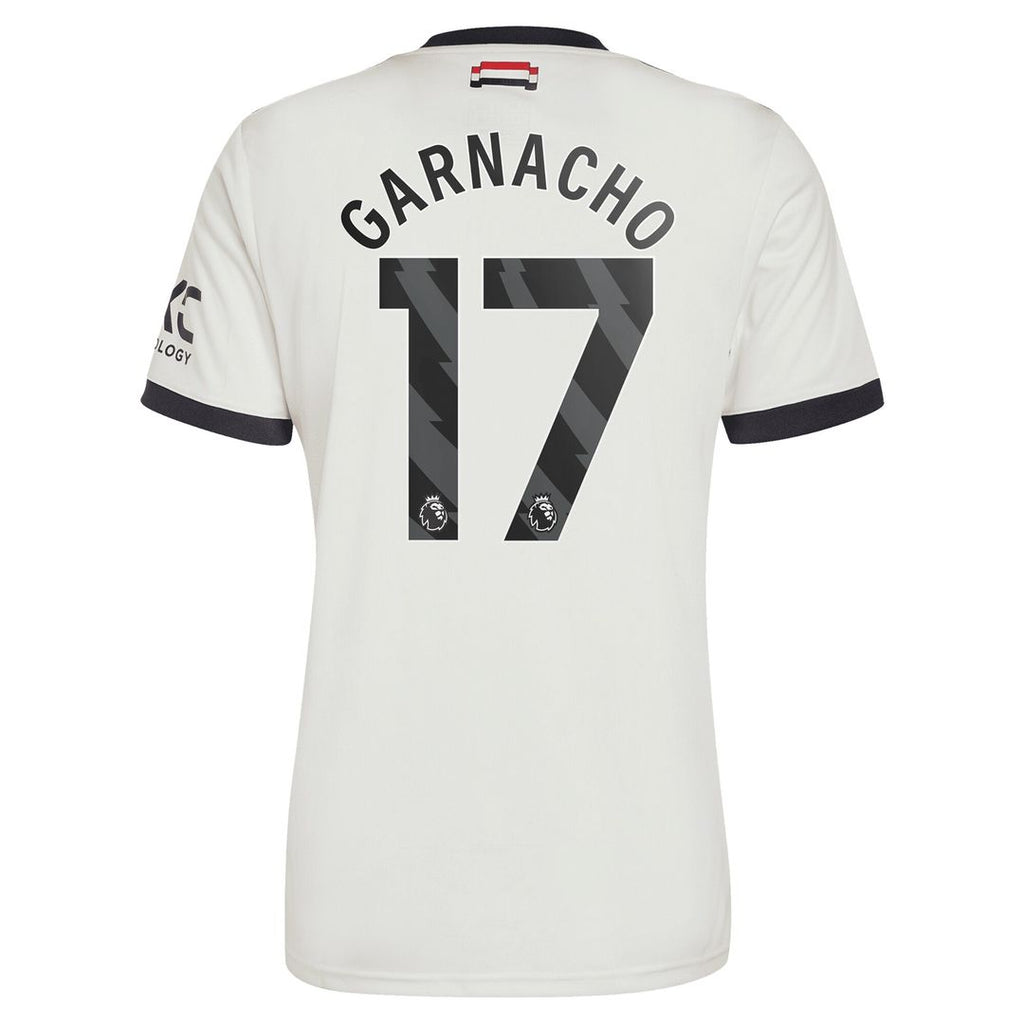 Alejandro Garnacho Manchester United adidas Originals  2024/25 Third Replica Jersey - Cream