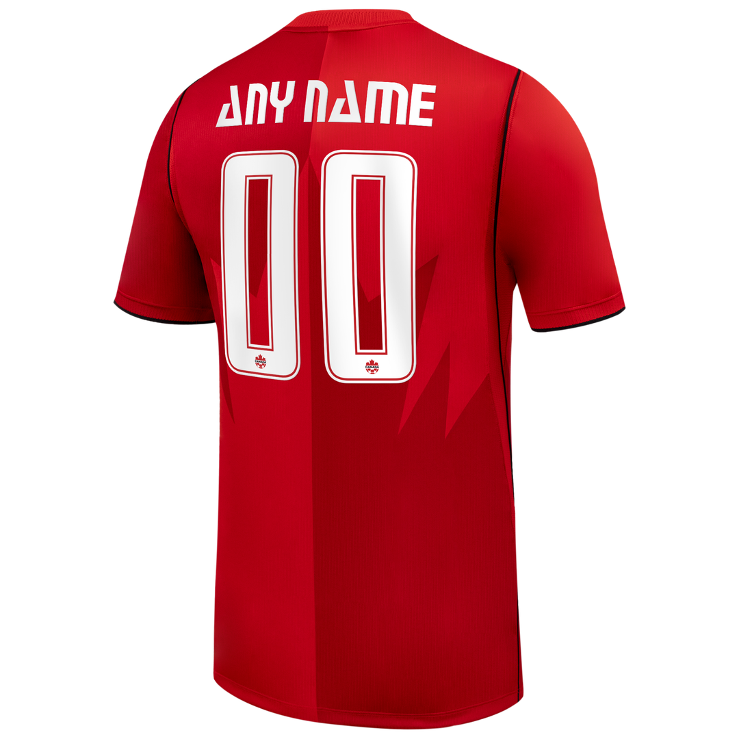 Canada Soccer Nike 2026 Home Stadium Replica Custom Jersey - Red