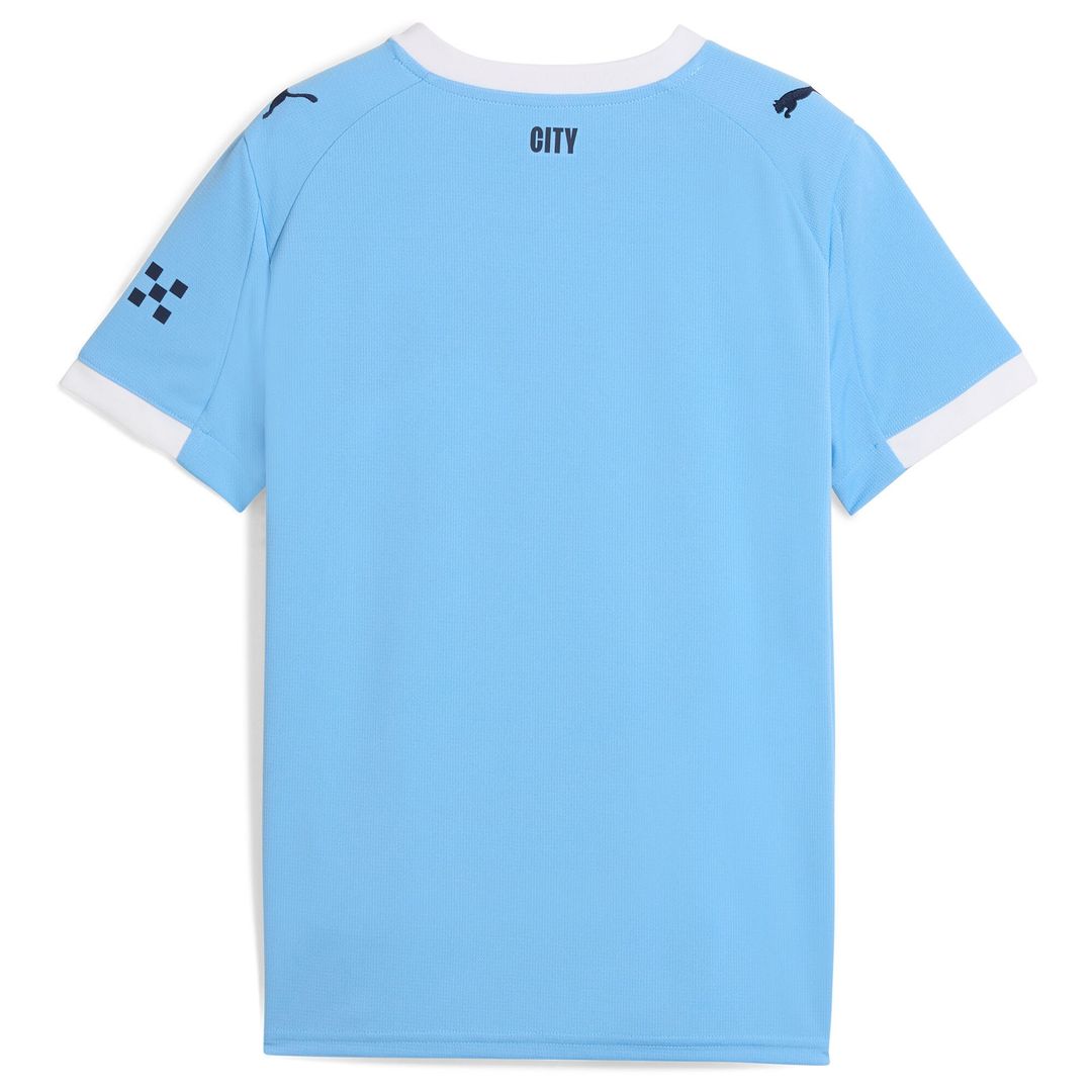 Manchester City Puma Youth 2025/26 Home Replica Jersey - Sky Blue