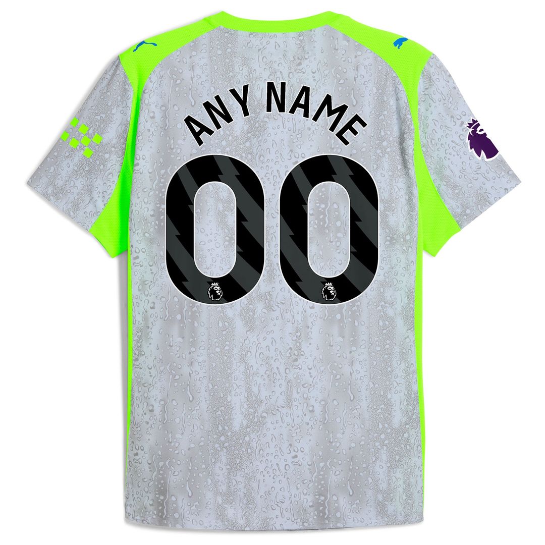 Manchester City Puma 2025/26 Home Authentic Custom Jersey - Sky Blue
