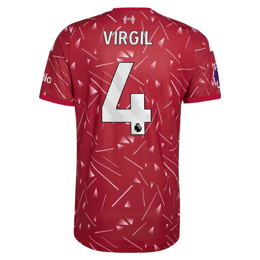 Virgil van Dijk Liverpool adidas 2026/27 Home On-Field Authentic Jersey - Red