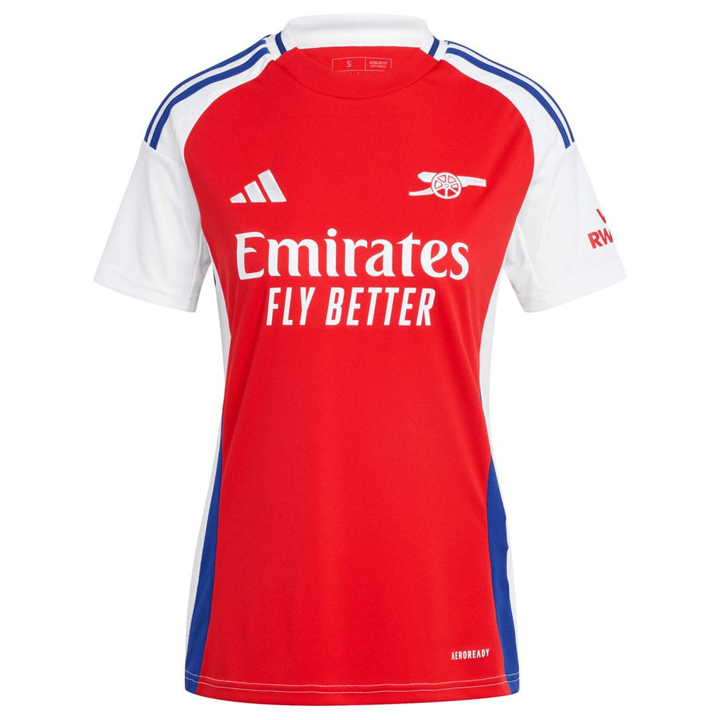 Arsenal adidas Women's 2024/25 Home Replica Custom Jersey – Red