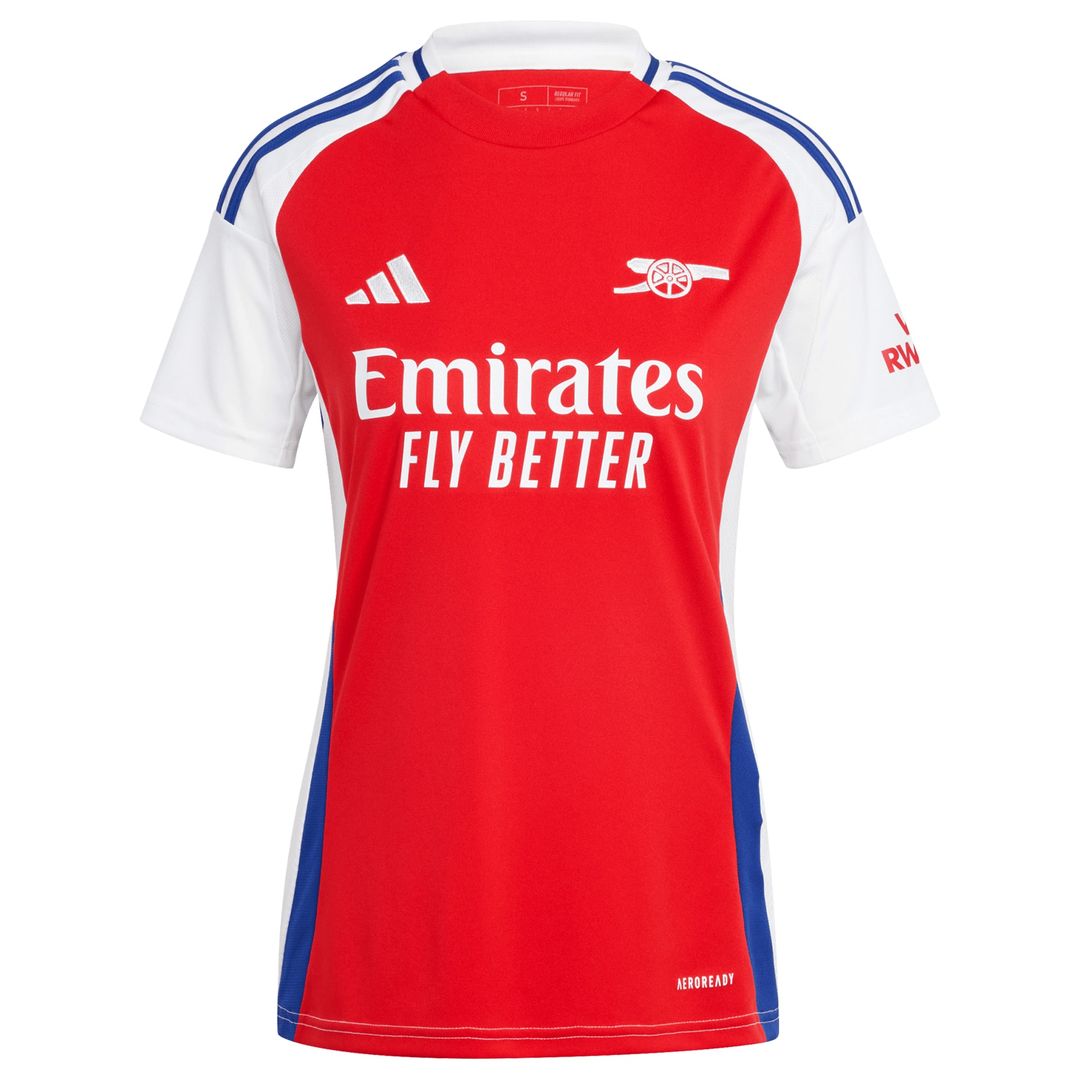 Arsenal adidas Women's 2024/25 Home Replica Custom Jersey – Red