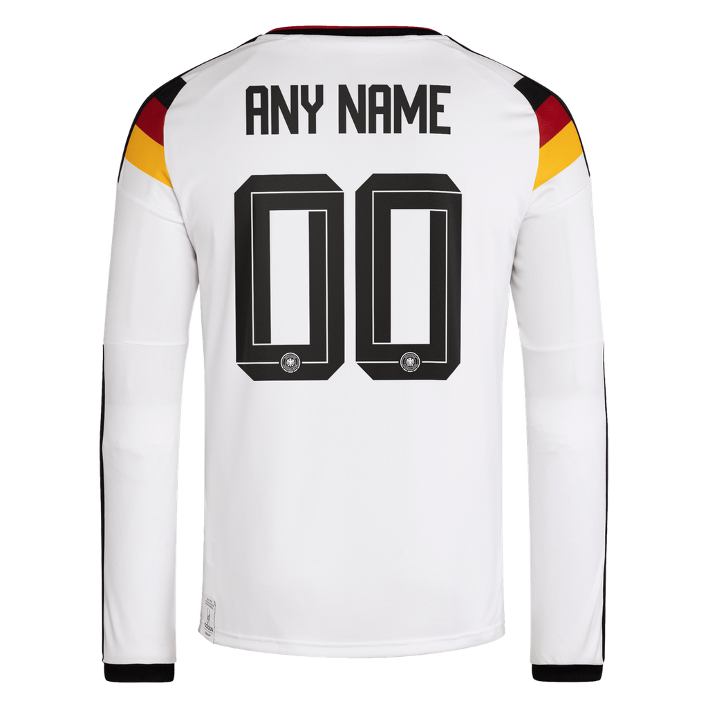 Germany National Team adidas 2026 Away Replica Long Sleeve Custom Jersey - Navy