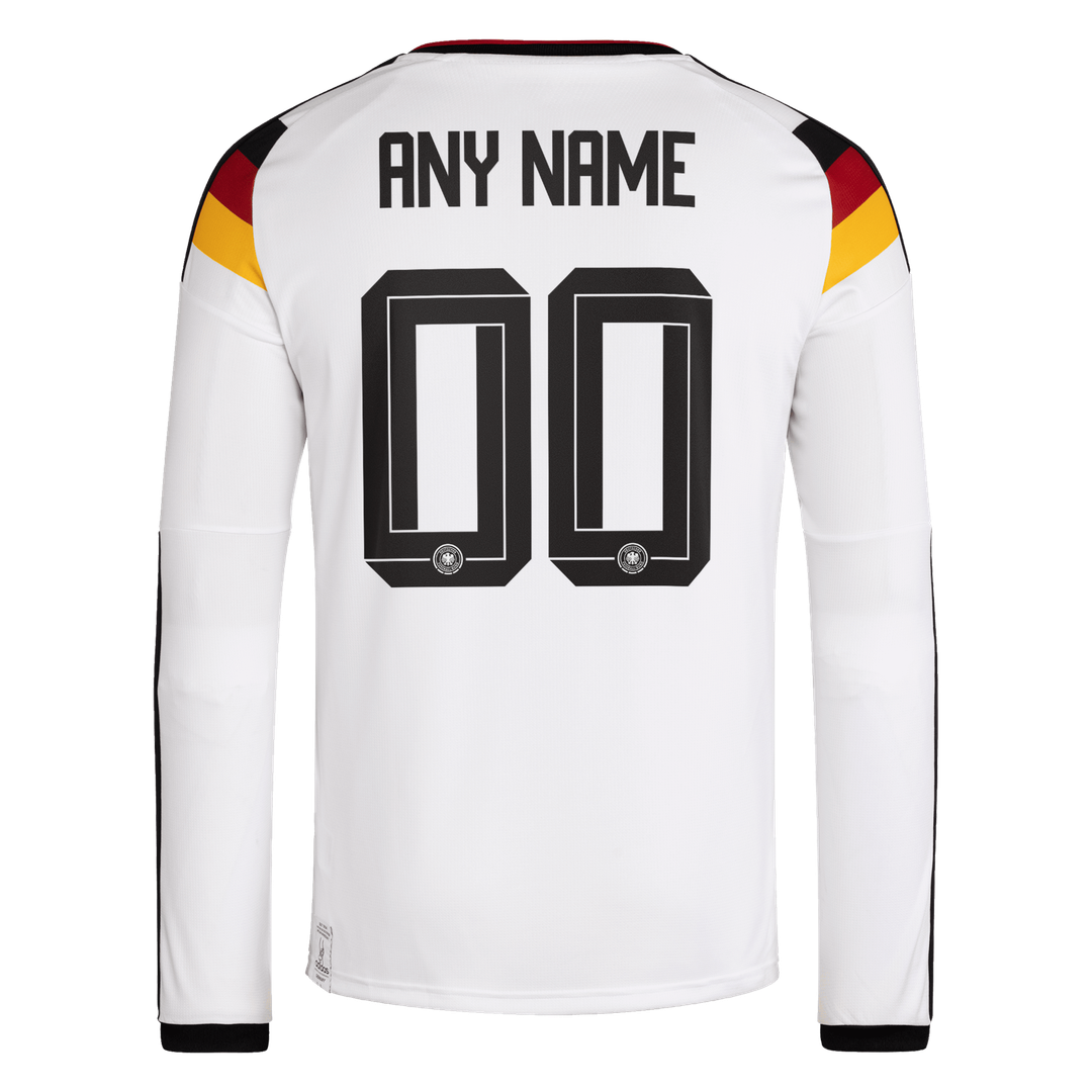 Germany National Team adidas 2026 Away Replica Long Sleeve Custom Jersey - Navy