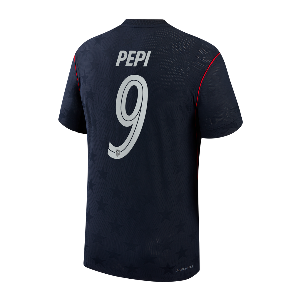 Ricardo Pepi USMNT Nike 2026/27 Away Match Authentic Jersey - Blue