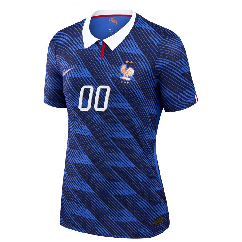 France National Team Nike Women's 2026 Home Match Authentic Custom Jersey - Blue