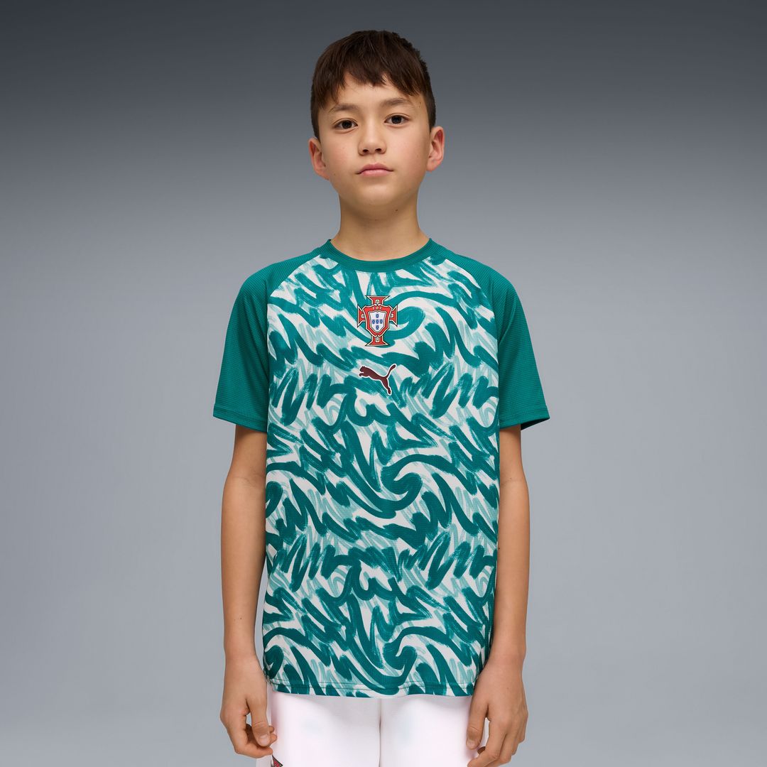 Portugal National Team Puma Youth Pre-Match Jersey - Red