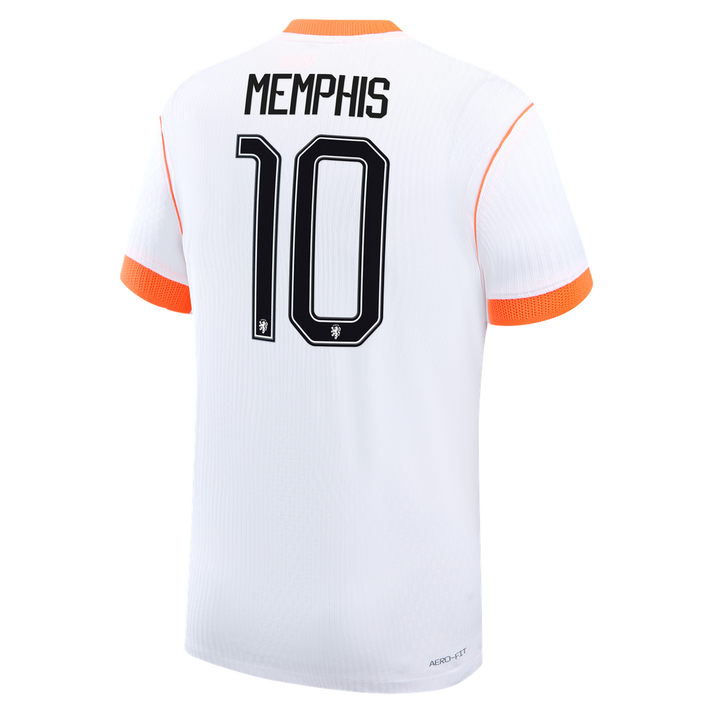 Memphis Depay Netherlands National Team Nike 2026 Away Match Authentic Jersey - White