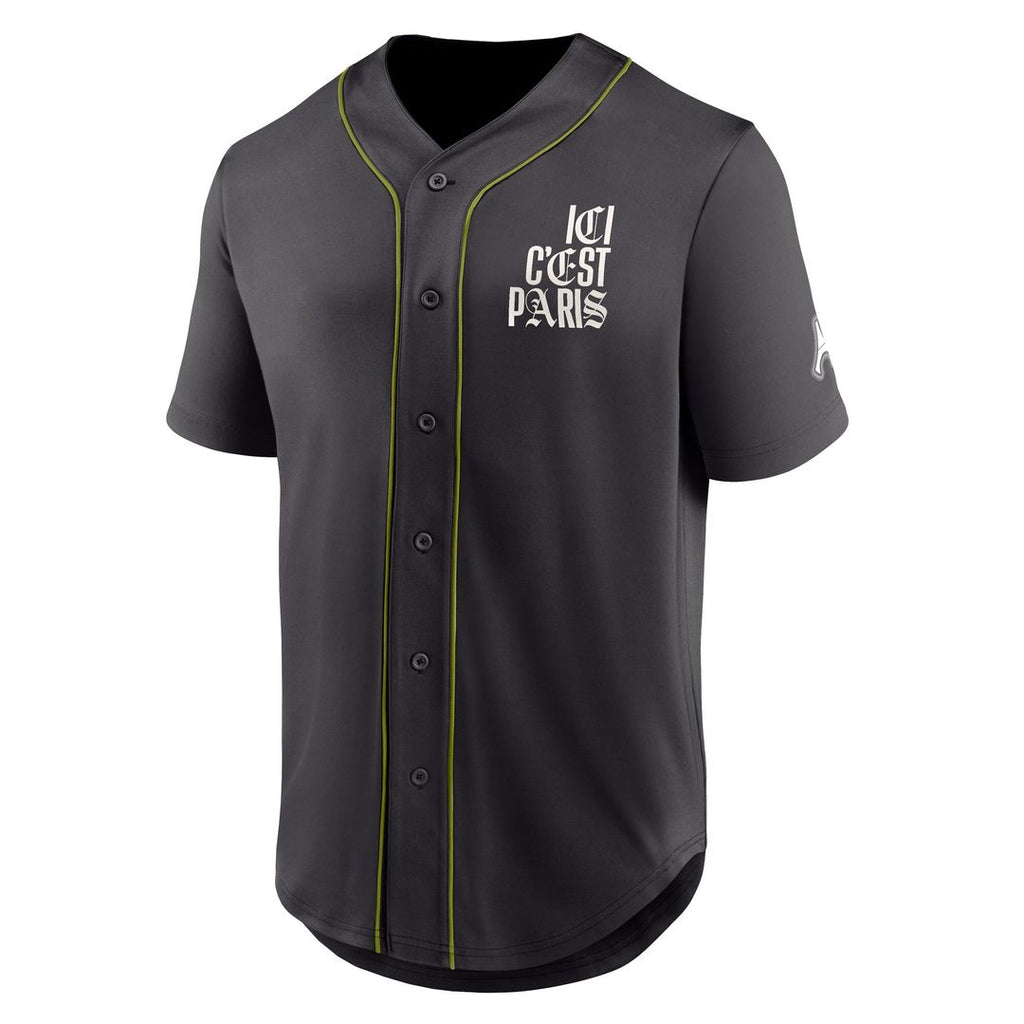Paris Saint-Germain Fanatics Oversized Baseball Jersey - Navy