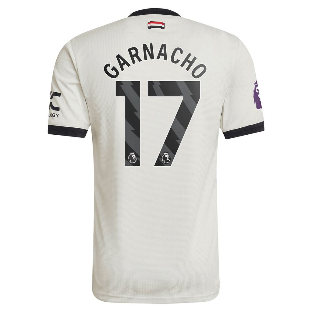 Alejandro Garnacho Manchester United adidas Originals  2024/25 Third Authentic Jersey - Cream