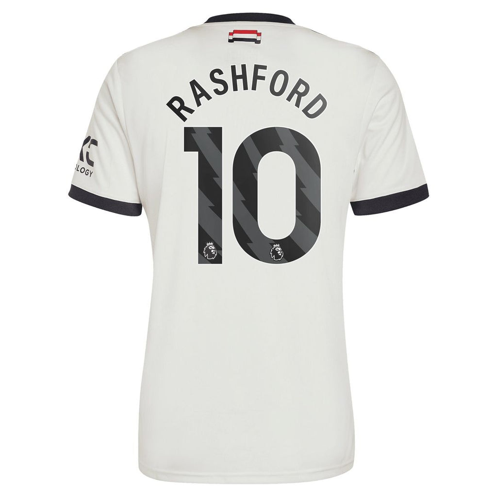 Marcus Rashford Manchester United adidas Originals  2024/25 Third Replica Jersey - Cream