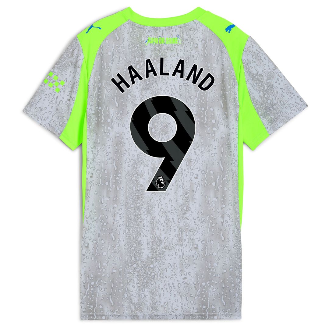 Erling Haaland Manchester City Puma Women's 2025/26 Home Replica Player Jersey - Sky Blue