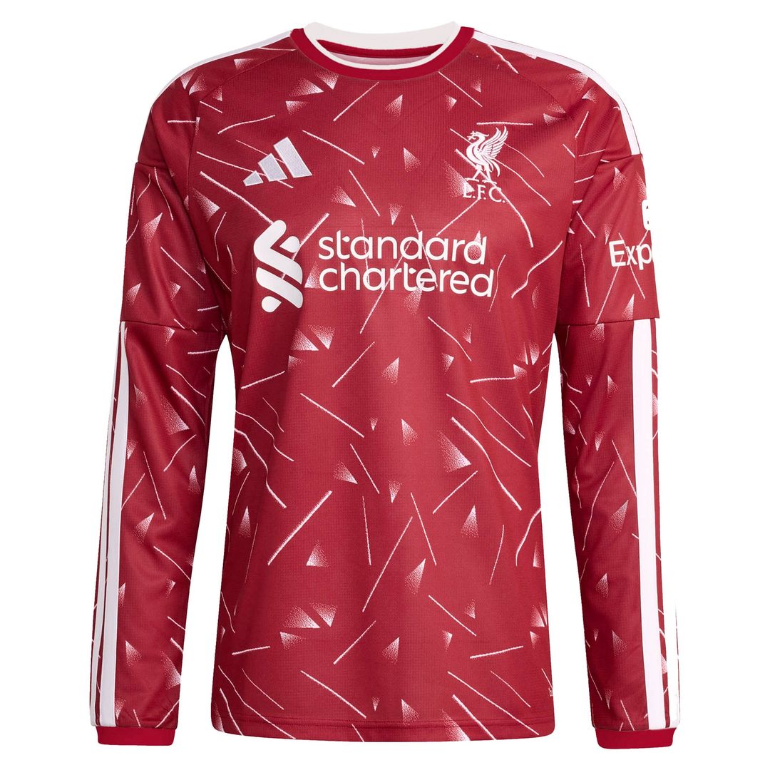 Virgil van Dijk Liverpool adidas 2026/27 Home Replica Long Sleeve Jersey - Red