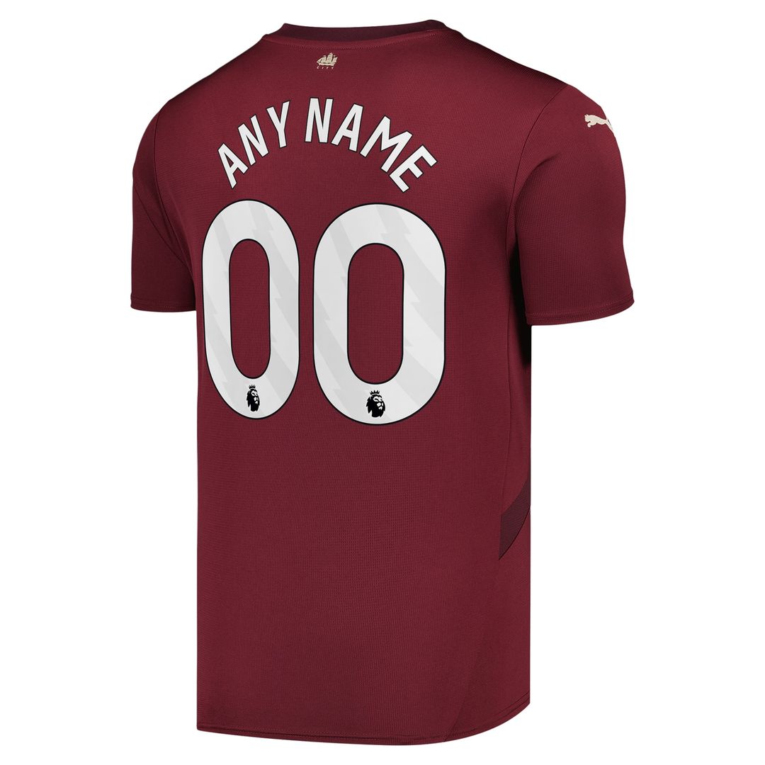 Manchester City Puma 2024/25 Third Replica Custom Jersey - Burgundy