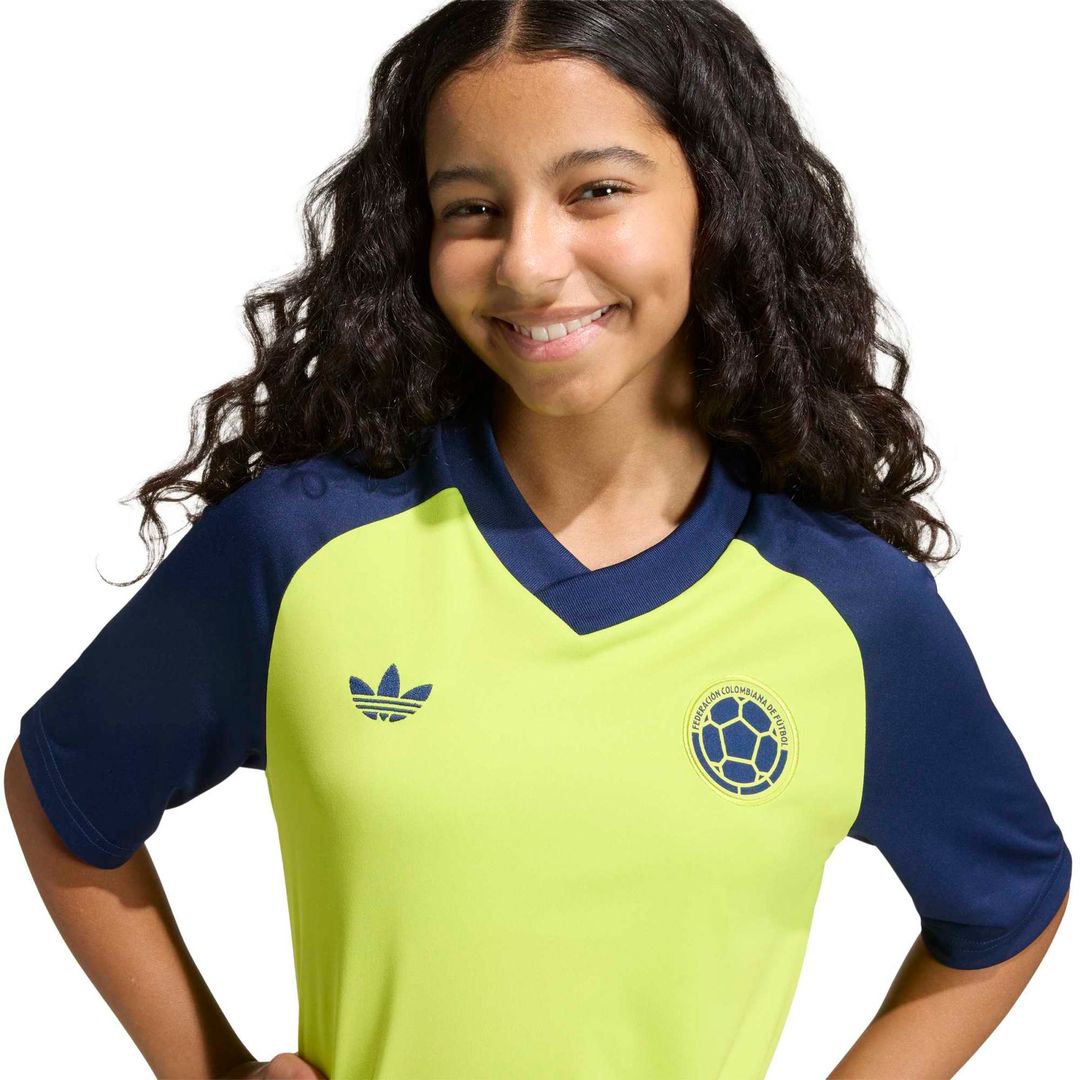 Colombia National Team adidas Youth 2026 Pre-Match Top - Yellow