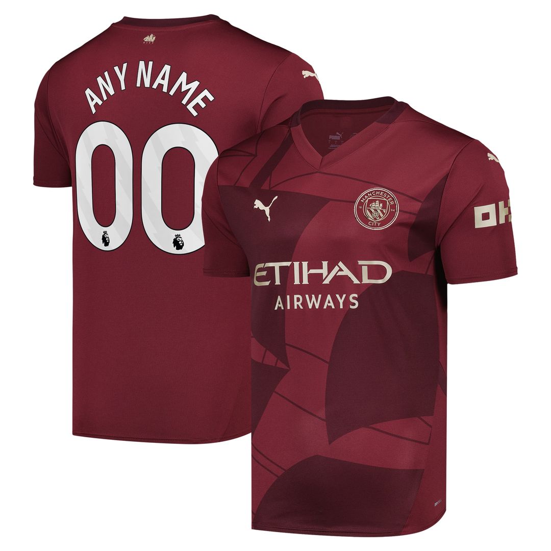 Manchester City Puma 2024/25 Away Replica Custom Jersey - Navy