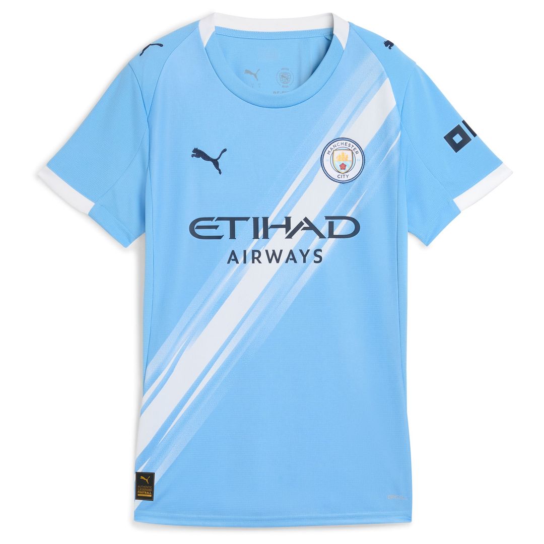 Manchester City Puma Women's 2025/26 Away Replica Custom Jersey - Black