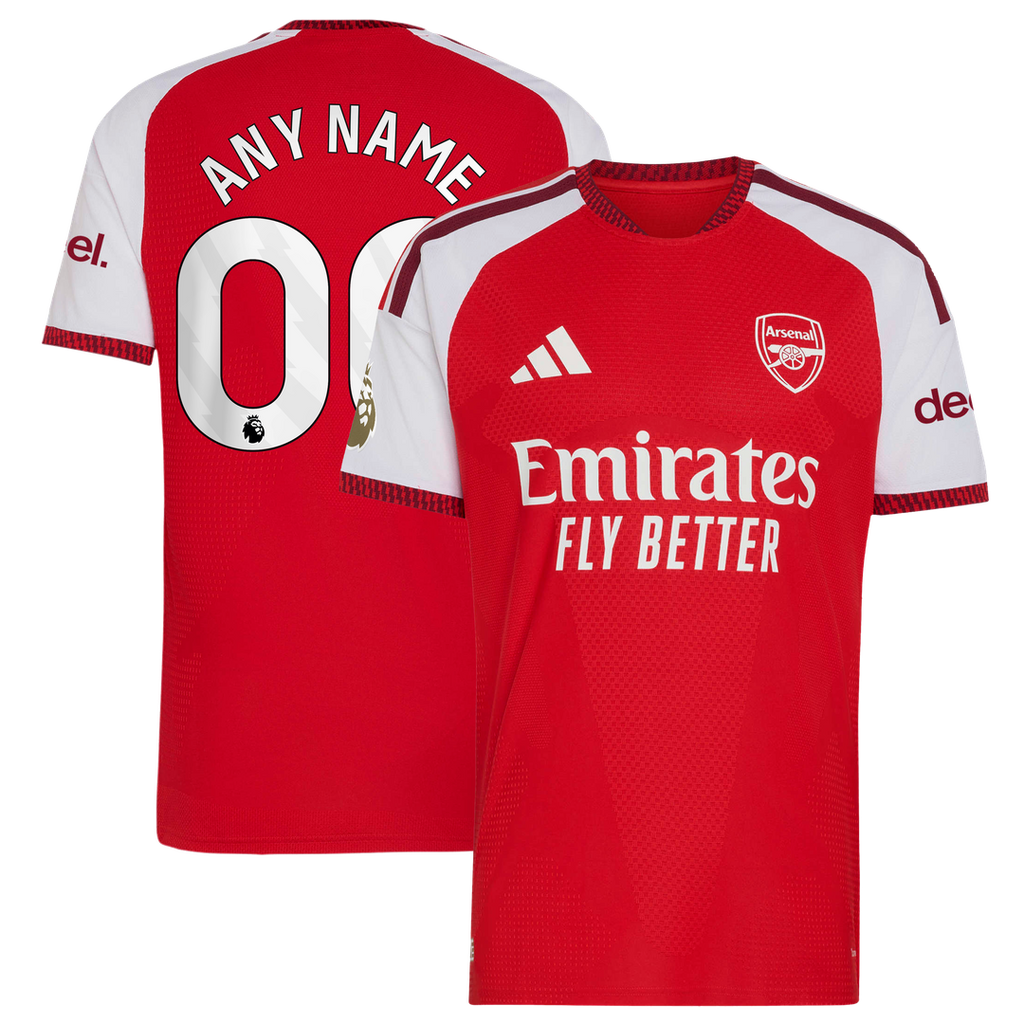 Arsenal adidas 2026/27 Home Authentic Custom Jersey - Red
