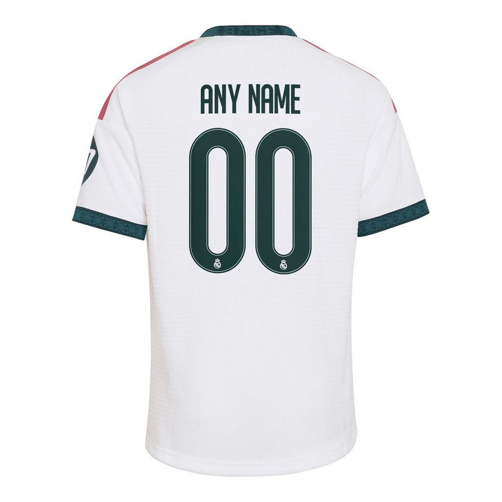 Real Madrid adidas Youth 2026/27 Home Replica Custom Jersey - White