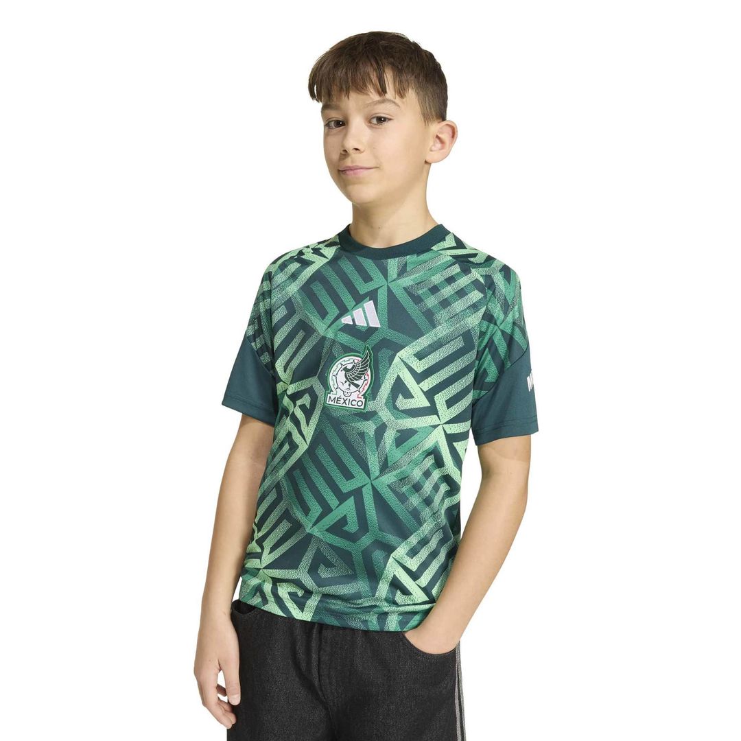 Mexico National Team adidas Youth 2026 Pre-Match Top - White