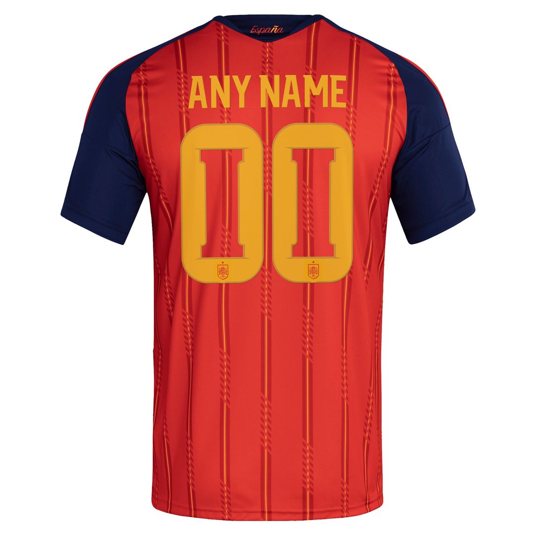 Spain National Team adidas 2026 Home Replica Custom Jersey - Red