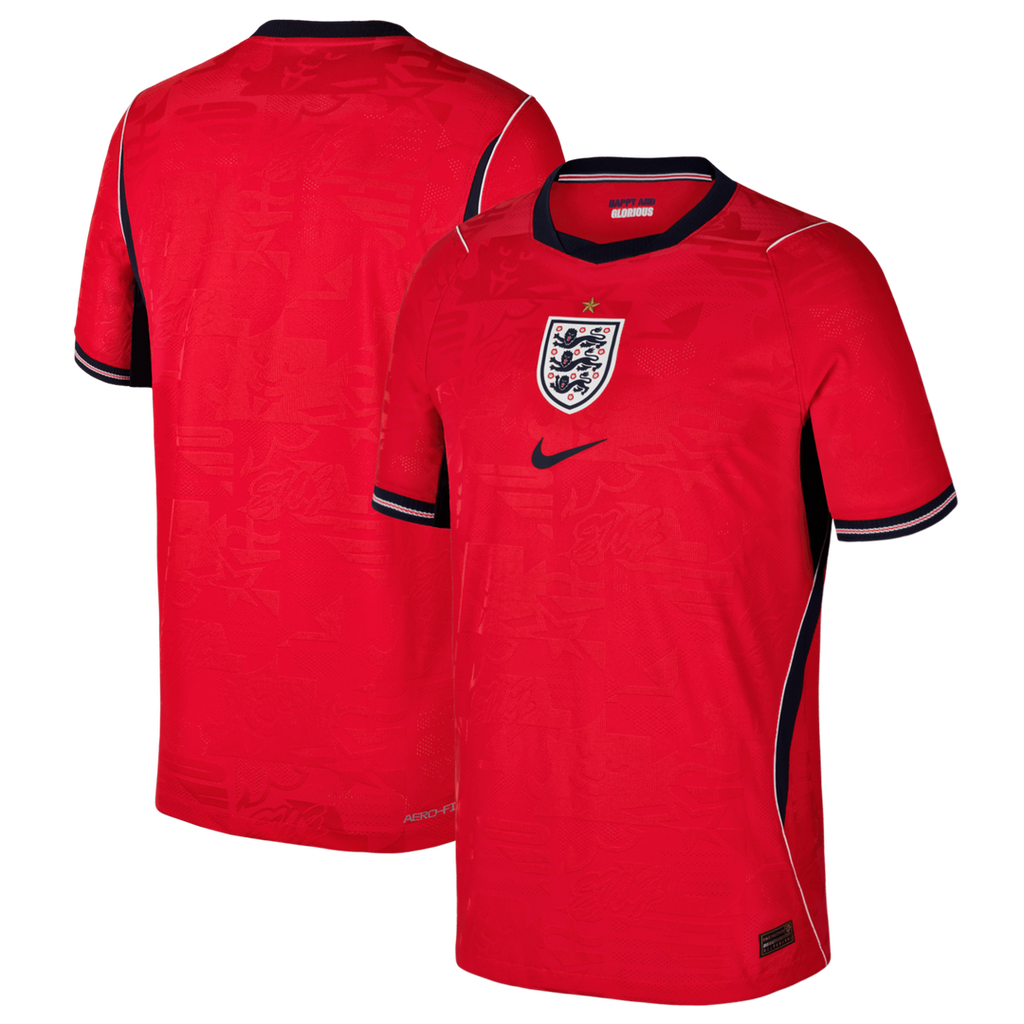 England National Team Nike Youth 2026 Away Match Authentic Jersey - Red