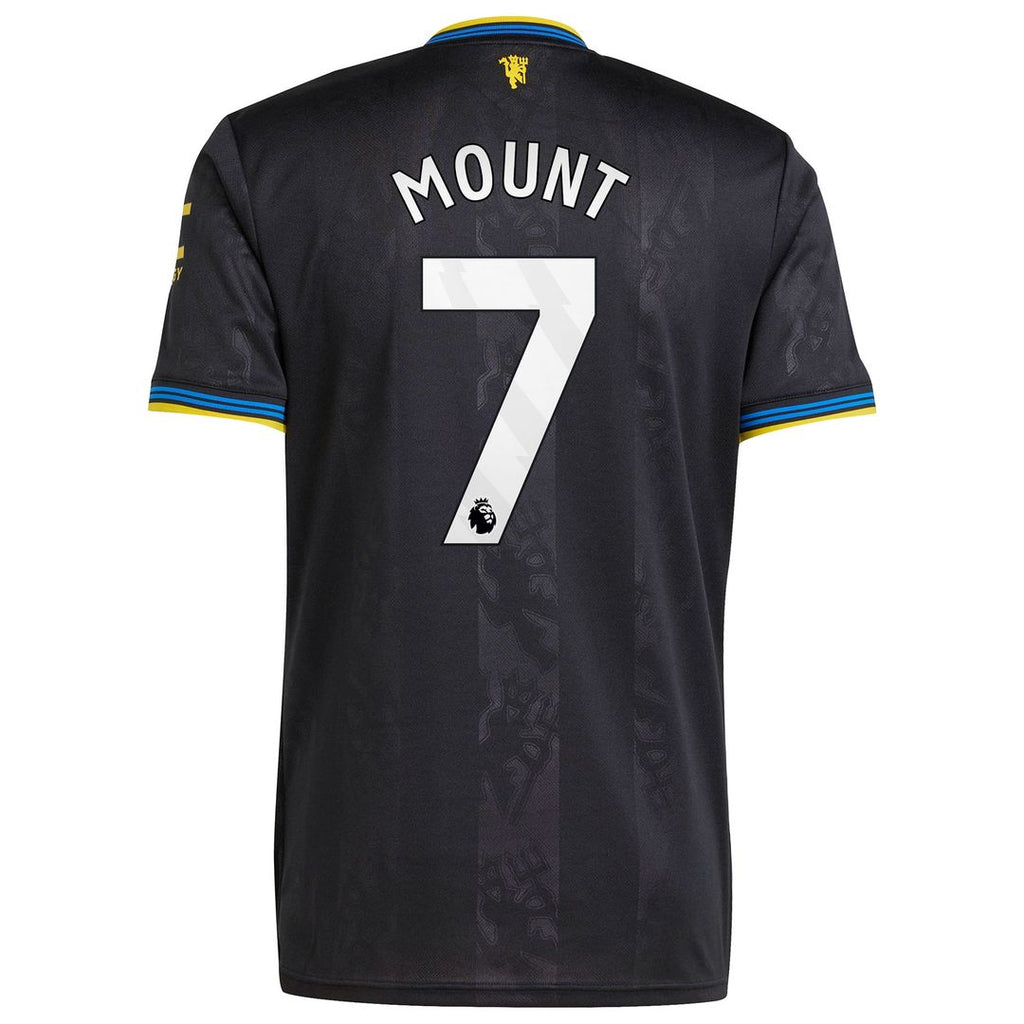 Mason Mount Manchester United adidas 2025/26 Third Replica Player Jersey - Black