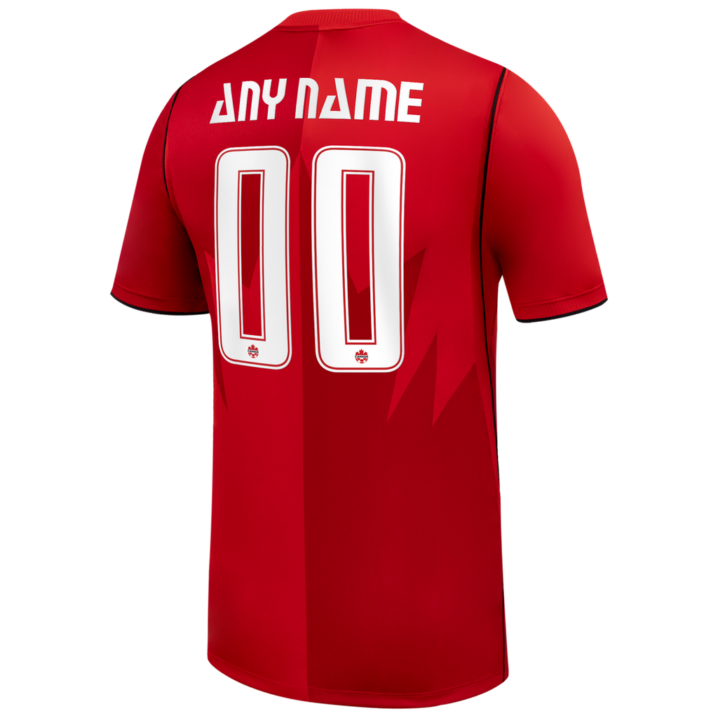 Canada Soccer Nike 2026 Home Stadium Replica Custom Jersey - Red